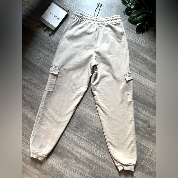 Gymshark legacy cargo joggers in washed stone brown 100% cotton size XS - Picture 9 of 11